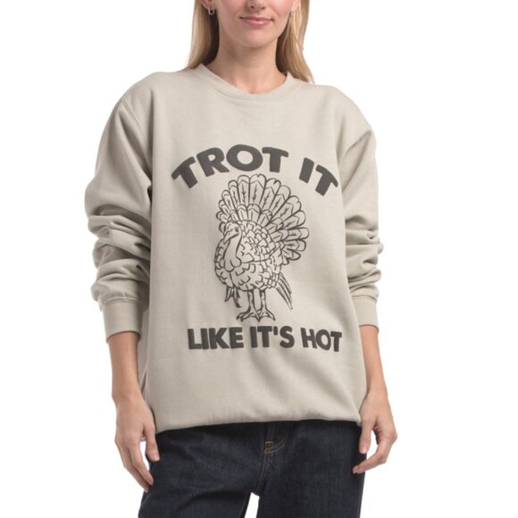 PACIFIC & CO Artichoke Trot It Like Its Hot Sweatshirt - Picture 1 of 2